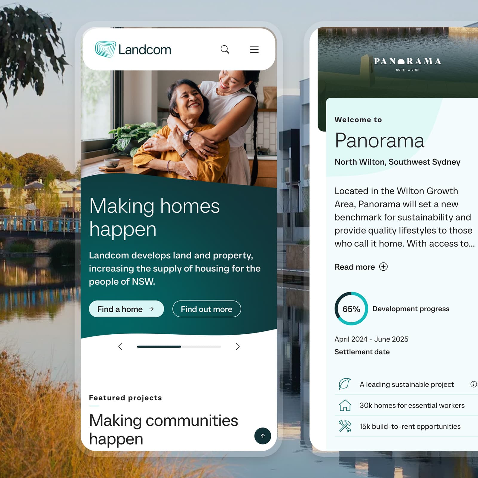 Redefining Landcom’s brand and digital experience for the future of housing across NSW  